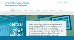 Desktop Screenshot of centralyoga.com.au
